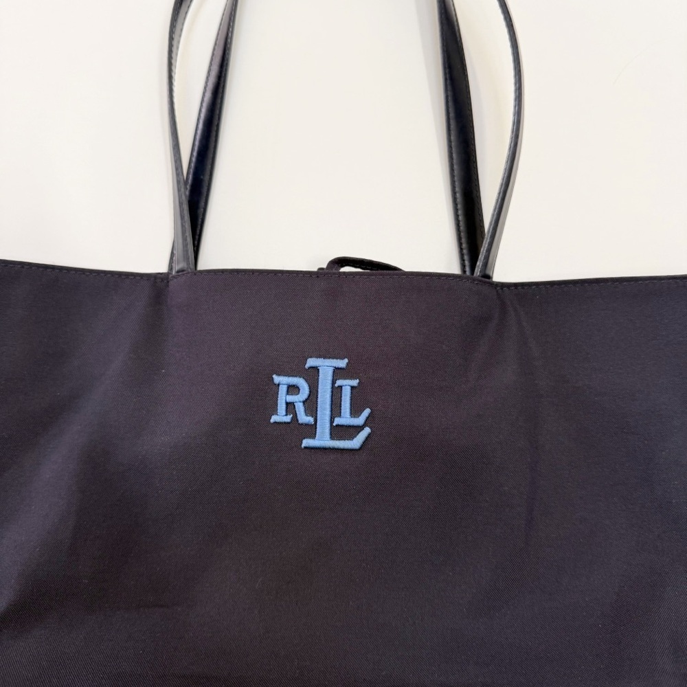 Ralph Lauren Dark Navy Blue Women’s Tote Bag with Blue Logo - Picture 3 of 8